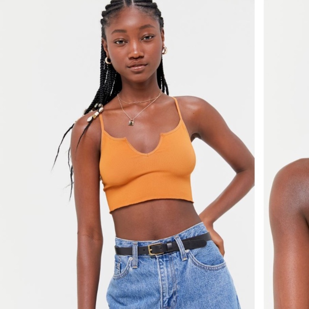 Urban Outfitters orange crop top